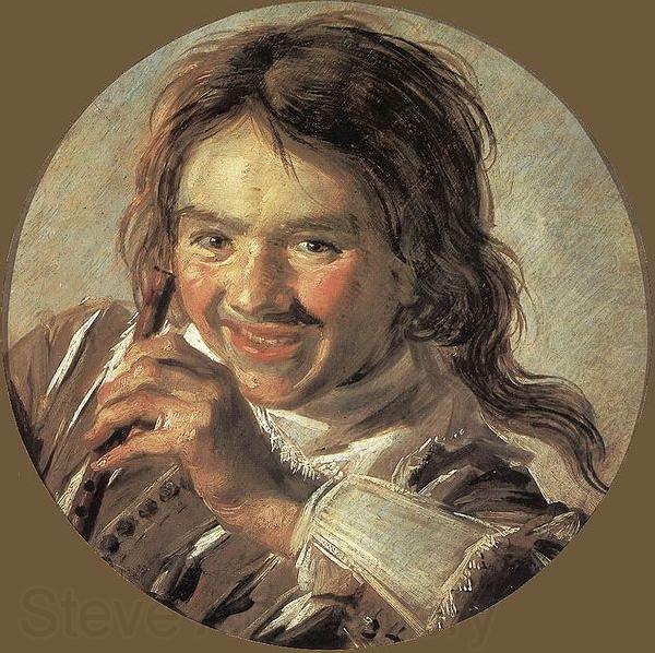 Frans Hals Boy holding a Flute Norge oil painting art